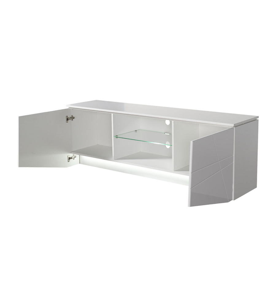 MOBILE TV "MALAGA" BIANCO, 168,5X39,5X57 CM